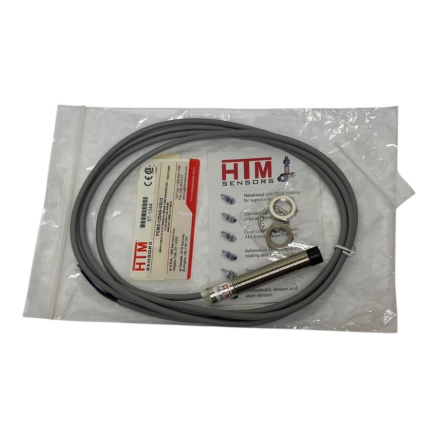 Used HTM Sensors FCM2-1204G-V3U2 Inductive Analog Proximity Sensor M12 New Surplus