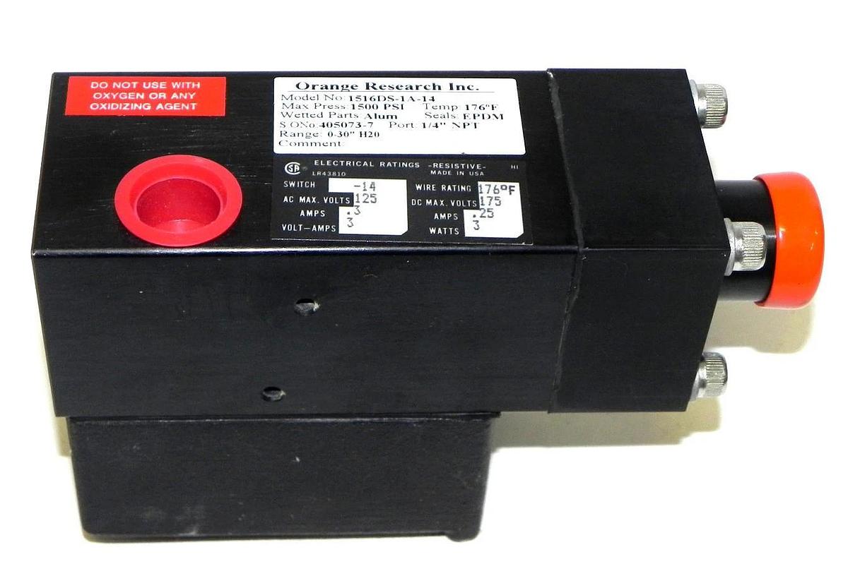 NEW ORANGE RESEARCH INC. 1516DS-1A-14 FLOW CONTROL DIFFERENTIAL, 1516DS1A14