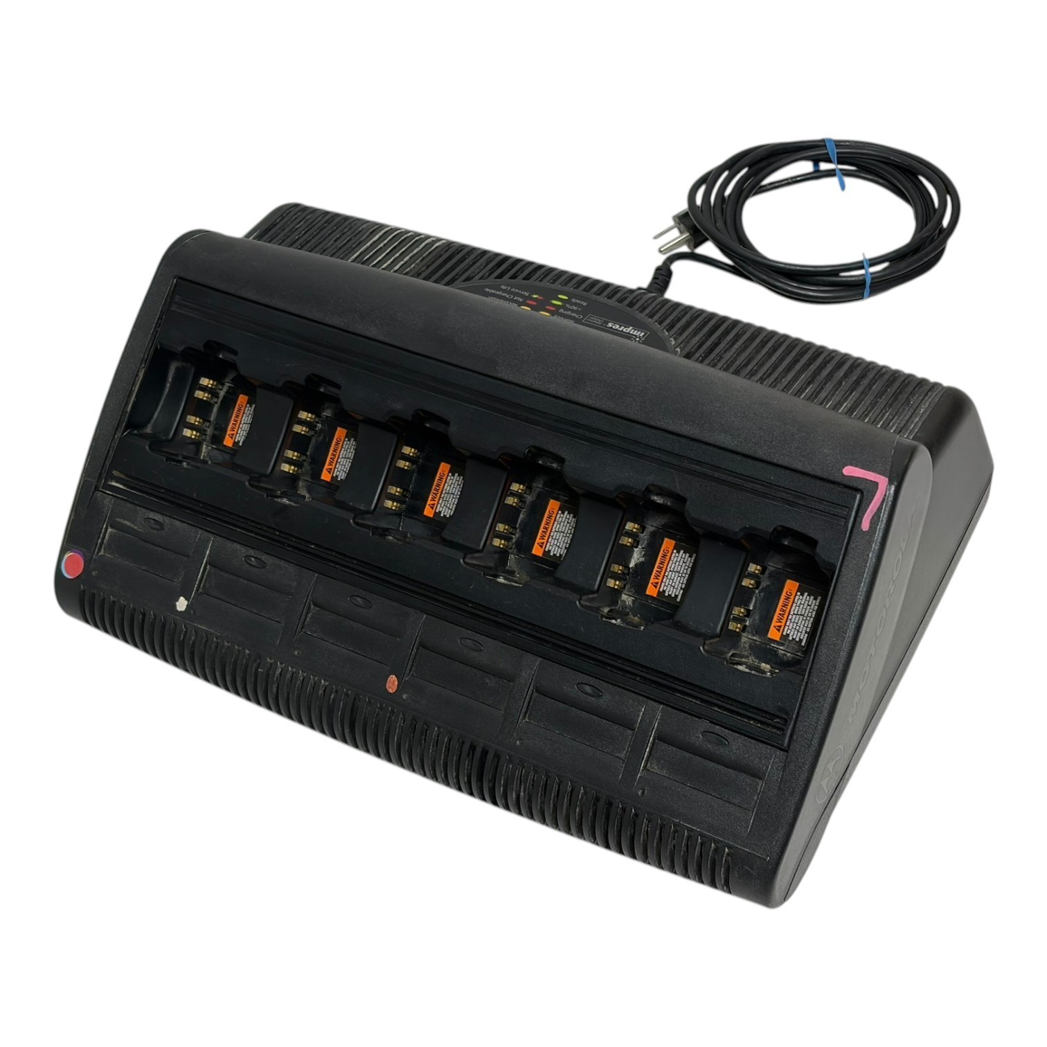 Used Motorola IMPRES WPLN4197A 6-Bay Multi-Unit Adaptive Radio Battery Gang Charger