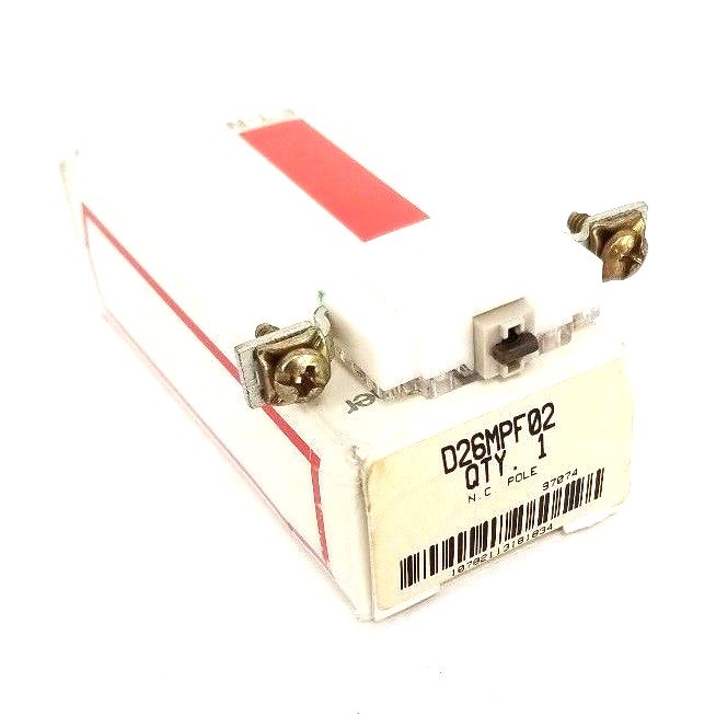 NIB EATON CUTLER-HAMMER D26MPF02 FRONT POLE RELAY N.C. POLE