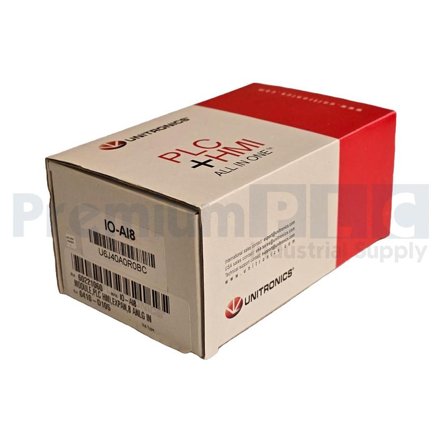 Used NEW UNITRONICS IO-AI8 / IOAI8 VISION I/O EXPANSION MODULE 8-ANALOG IN 24VDC NSMP