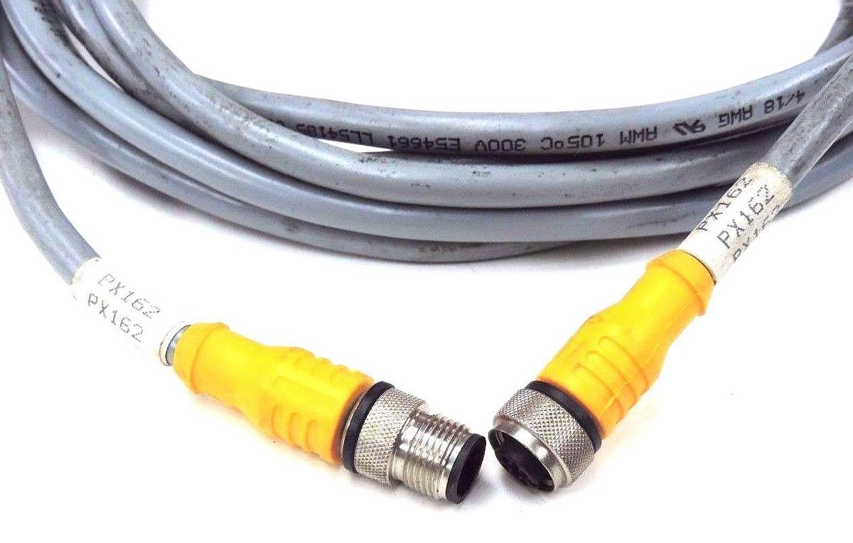 Used TURCK RKC 4.4T-4-RSC 4.4T/S622 EURO FAST CORDSET U5194, RKC44T4RSC44TS622