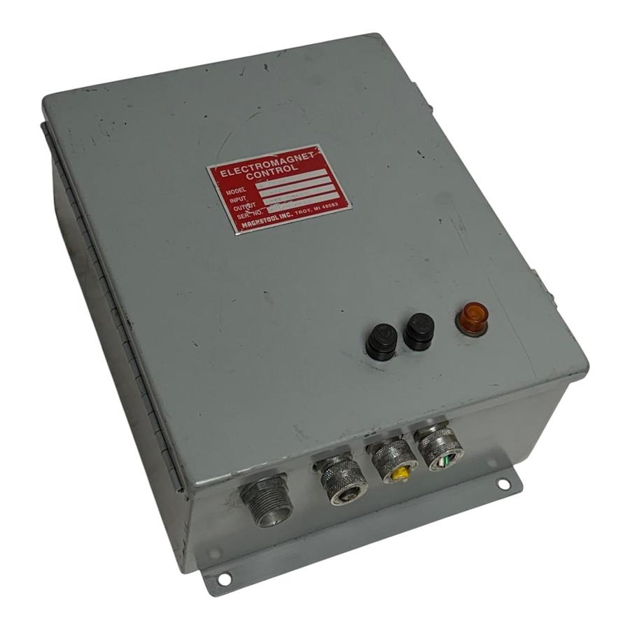 Used Magnetool AU-12-50 Electromagnet Control Power Supply 12VDC