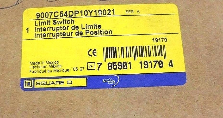 NIB SQUARE D 9007C54DP10Y19021 LIMIT SWITCH 9007-C54DP10Y19021, SER. A