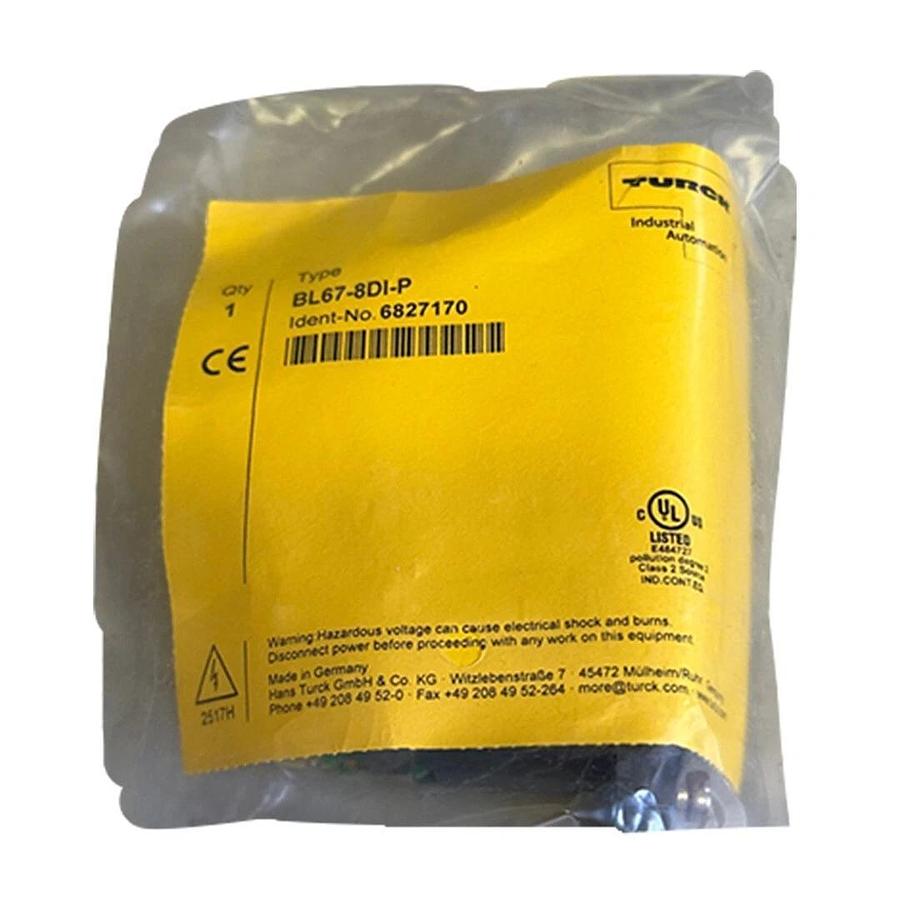 Used NEW TURCK BL67-8DI-P / BL678DIP BL67 SYSTEM I/O MODULE 8-PT DIGITAL 6827170