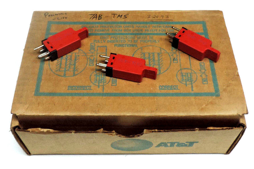 Used LOT OF 60 NIB AT&T 7AB-TMS PROTECTOR UNITS 7ABTMS