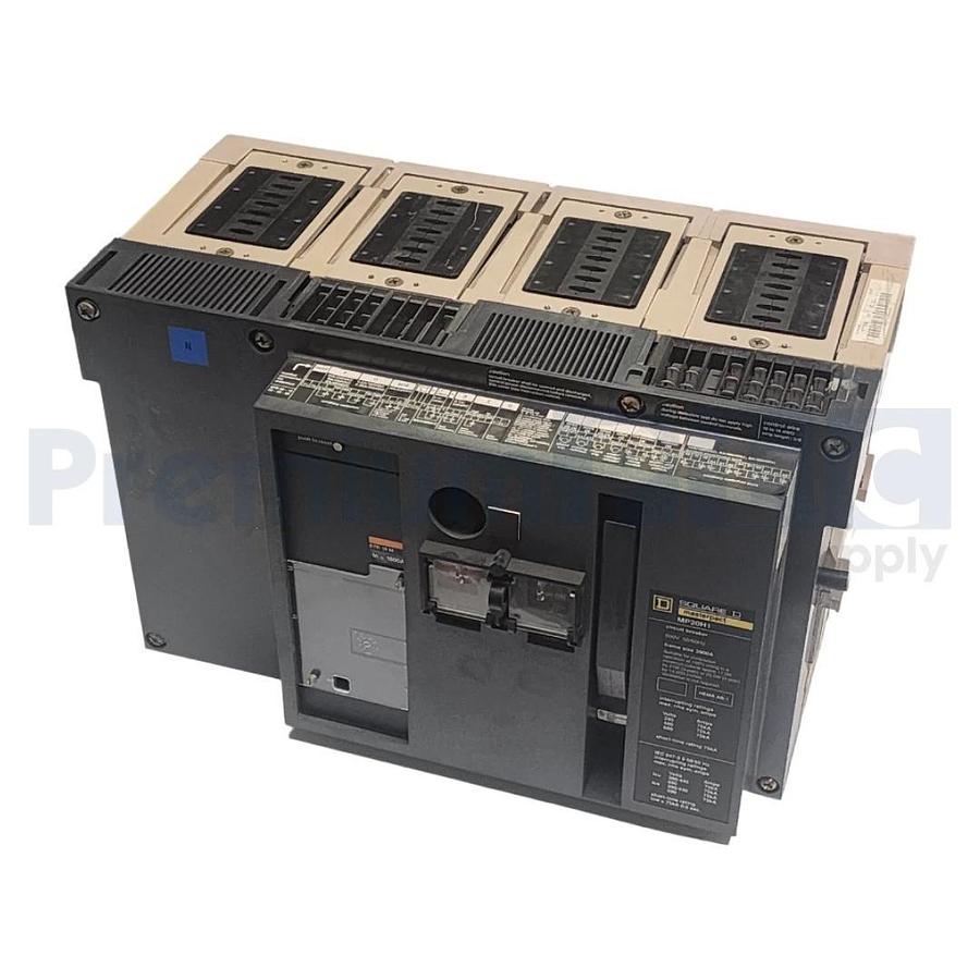 Used SQUARE D MP20H1 MASTERPACT CIRCUIT BREAKER 2000A 4P FRAME W/STR18M 1600AMP TRIP
