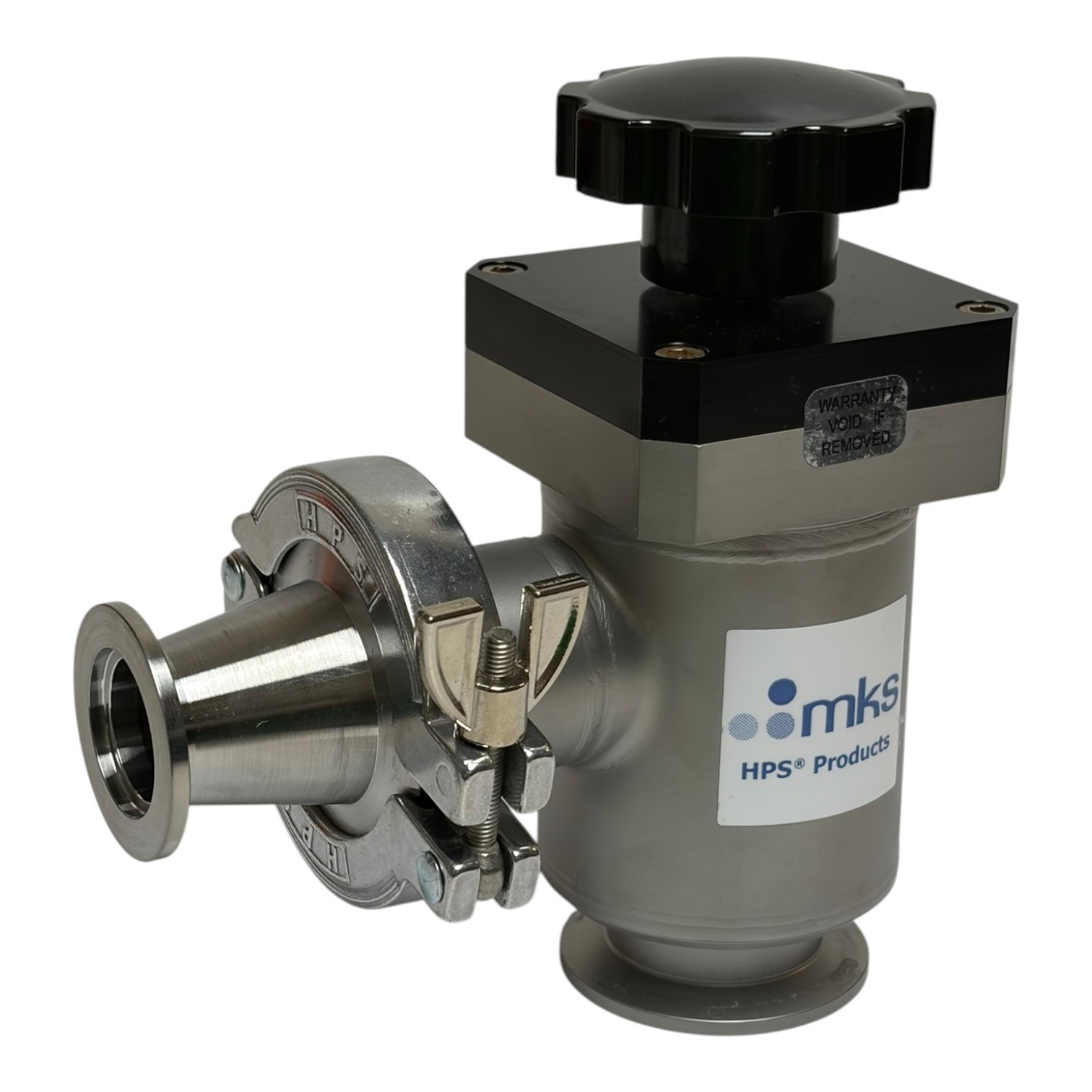 Used MKS HPS LPV1-40-AK-MNVN Low Profile Vacuum Valve NW40 KF40 Stainless Manual