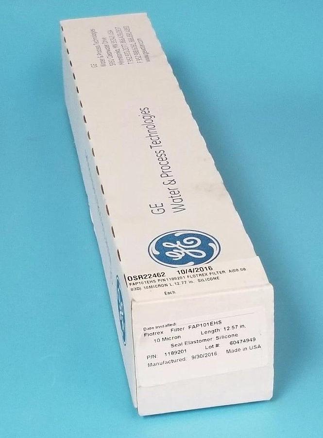 Used NEW GENERAL ELECTRIC / FLOTREX FAP101EHS PLEATED FILTER CARTRIDGE 1189201