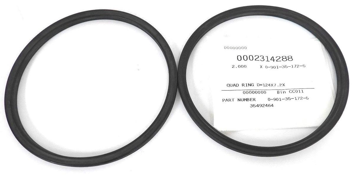 Used LOT OF 2 NEW KRONES 0-901-35-172-5 QUAD RINGS 0901351725