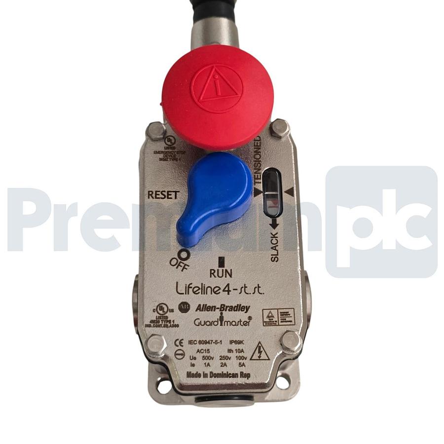 Surplus Allen Bradley 440E-L22BNSM /A Guardmaster Lifeline 4 Cable Pull Switch
