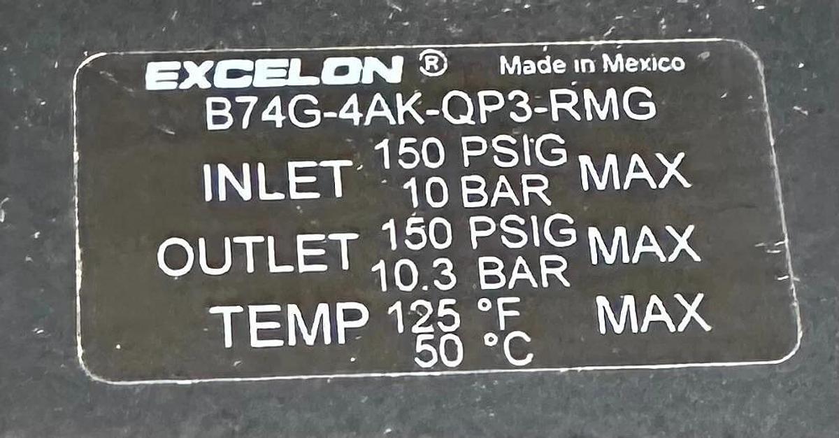 NEW NORGREN B74G-4AK-QP3-RMG / B74G4AKQP3RMG FILTER / REGULATOR 1/2'' B7X