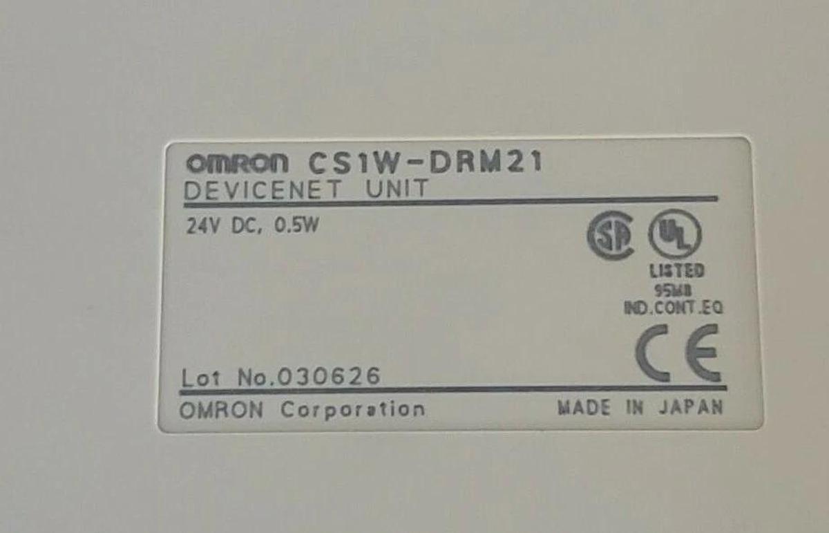 Used OMRON CS1W-DRM21 DEVICENET UNIT HOUSING CS1WDRM21 (HOUSING ONLY)