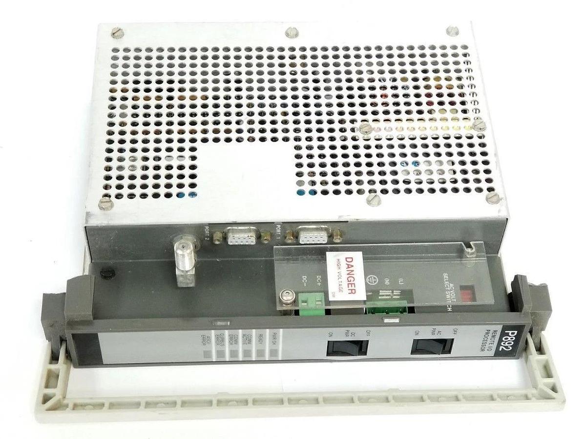 Used AEG / MODICON AS-P892-000 REMOTE I/O PROCESSOR AS-9541-000 110/120V 50/60HZ