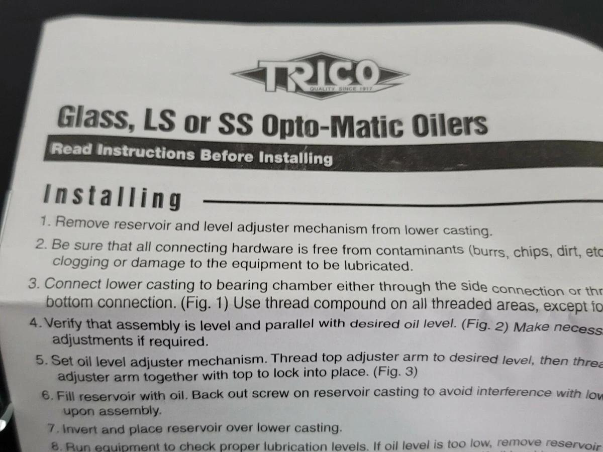 NEW FLOWSERVE TRICO #3 OIL BOWL W/ GUARD 60537503