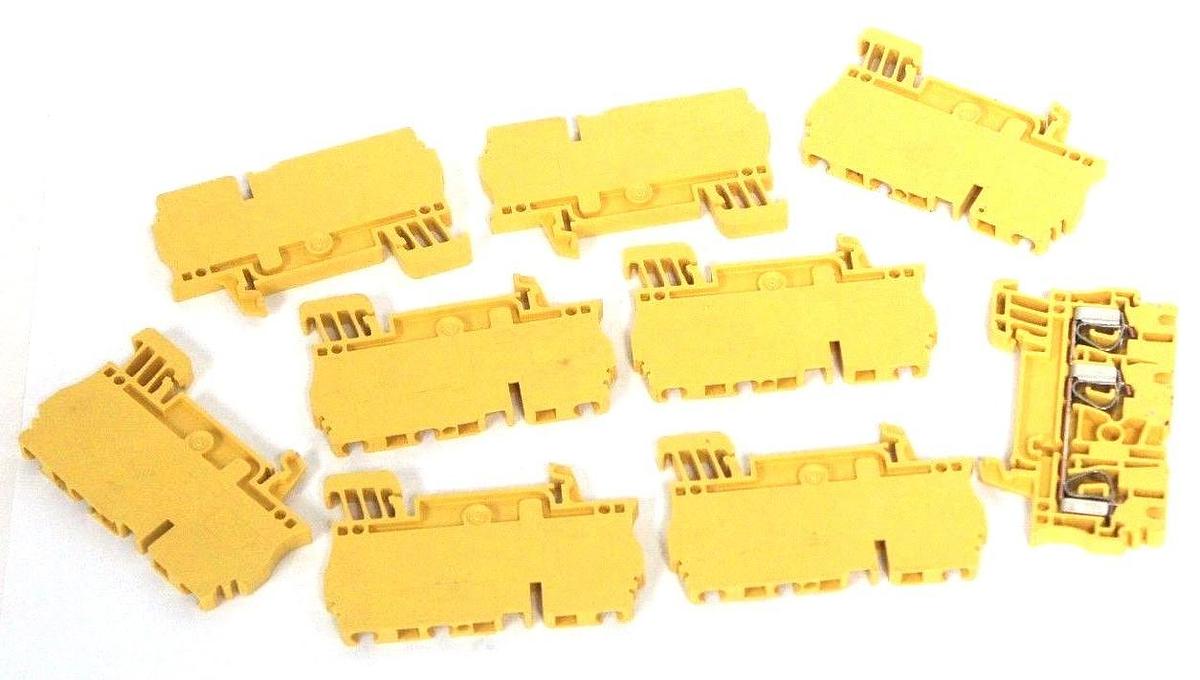 Used LOT OF 9 NEW WEIDMULLER ZDU 2.5/3AN TERMINAL BLOCKS