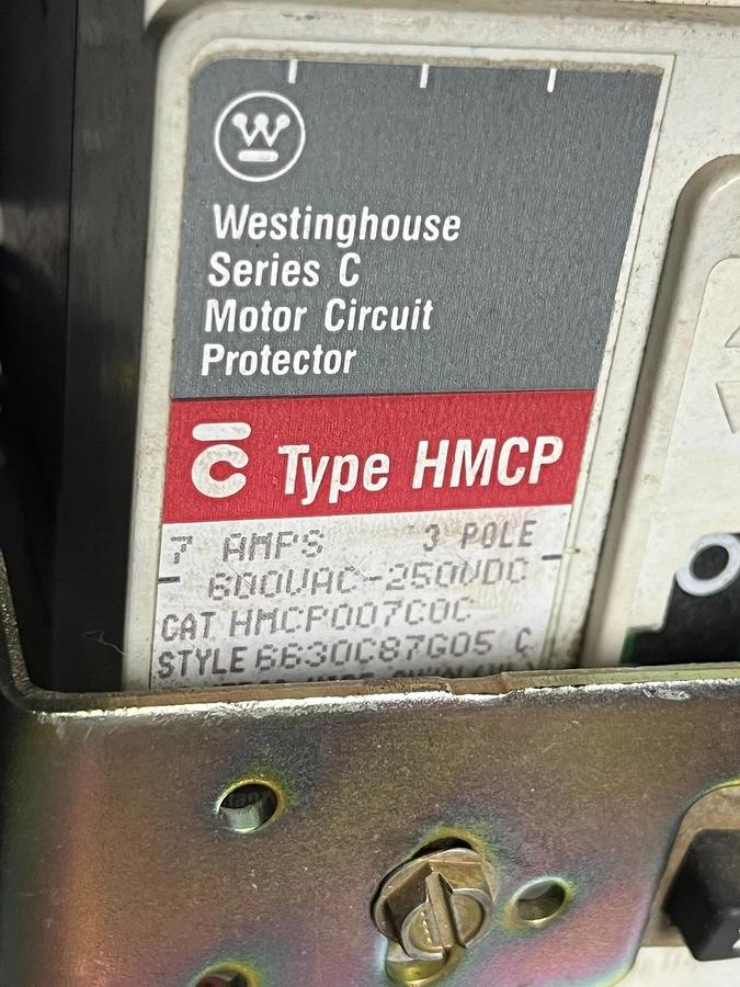 Used Allen-Bradley 2113B-BABD-B7CA-98X8X N MCC Bucket 2HP Size 1 Starter Westinghouse