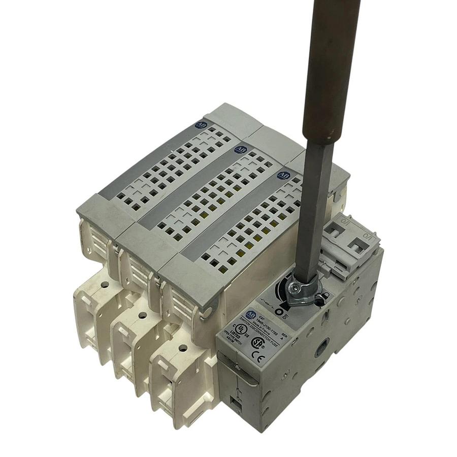 Used Allen-Bradley 194R-J100-1753 100A Disconnect w/ Custom 12" Extended Handle