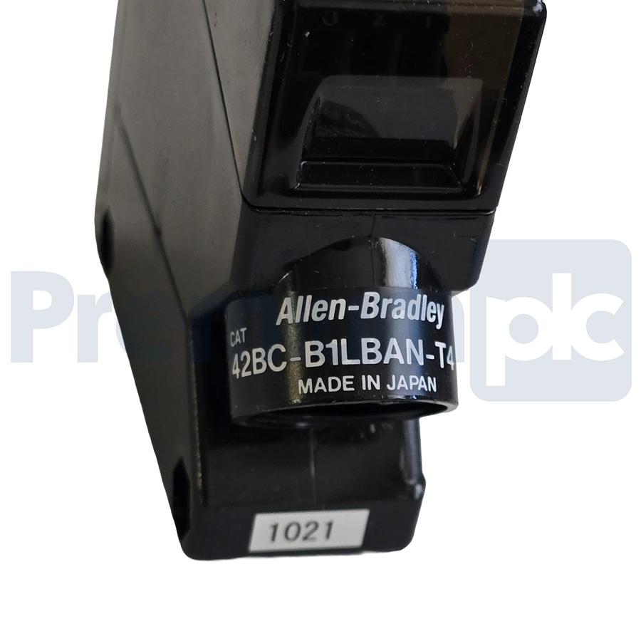Used Allen-Bradley 42BC-B1LBAN-T4 /A PHOTOSWITCH Long Range BGS Sensor 12-24VDC NSNP