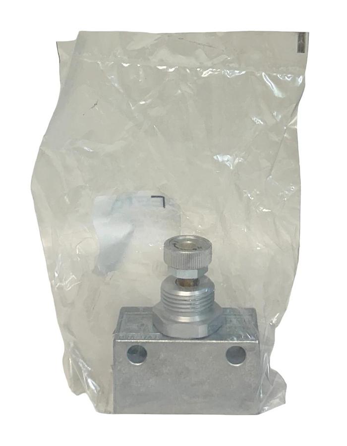 Used NEW SEALED FESTO GRA-1/4-B / 6509 ONE-WAY PNEUMATIC FLOW CONTROL VALVE 1MPa NSFS