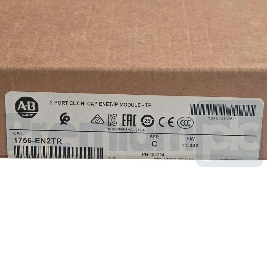 Sealed Allen Bradley 1756-EN2TR /C ControlLogix 2-Port ENet/IP Module FW 11.002