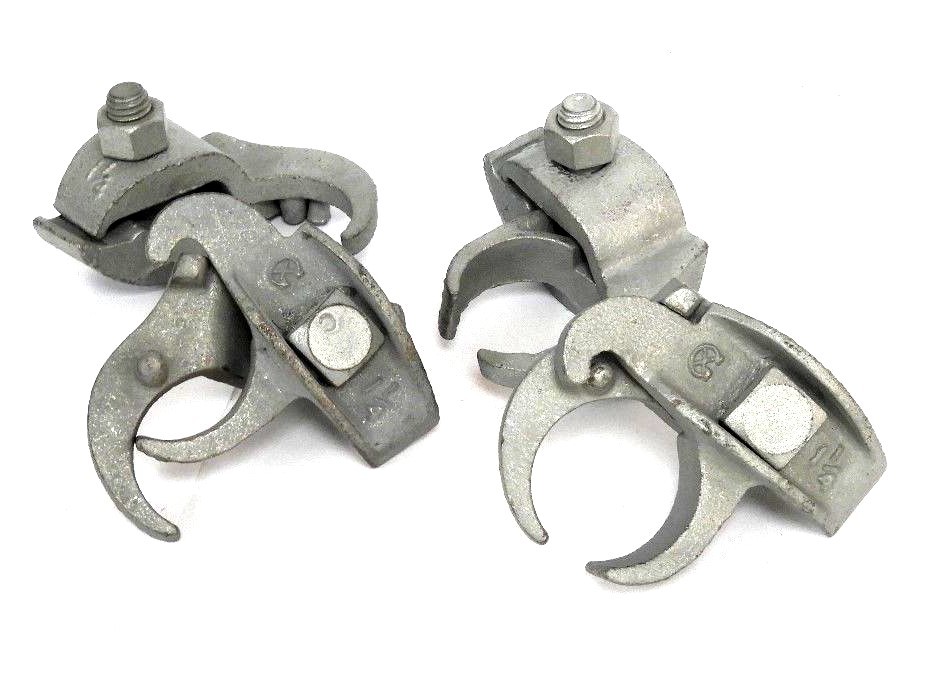 Used LOT OF 4 NEW OZ GEDNEY 1 1/4" STEEL FITTING CLAMPS