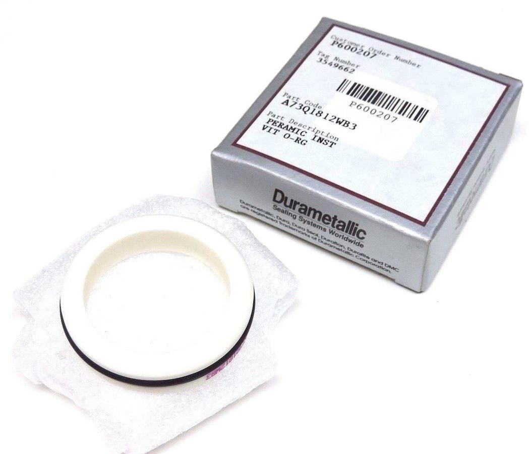 Used NIB DURAMETALLIC A73Q1812WB3 PERAMIC INST VIT O-RING P600207