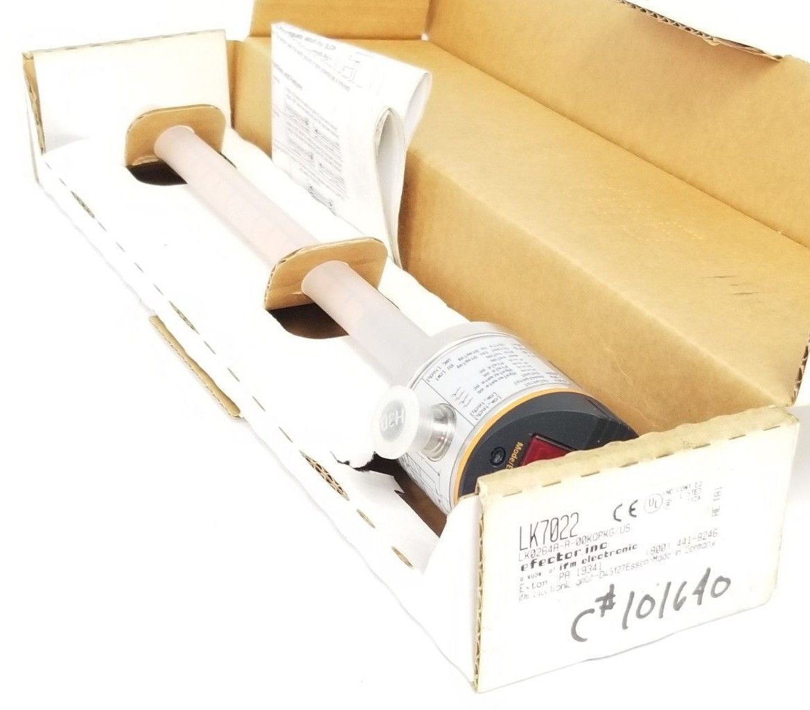 Used NIB IFM EFECTOR LK0264A-A-00KQPKG/US CONTINUOUS LEVEL SENSOR LK7022
