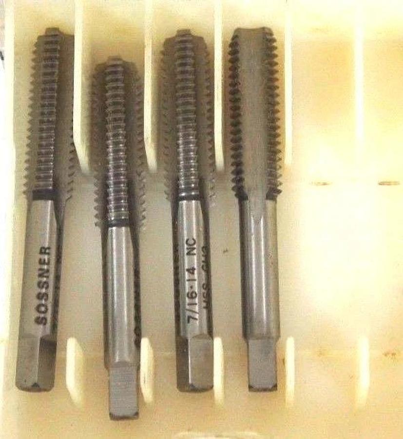 LOT OF 4 NEW J&L INDUSTRIAL SUPPLY OHT-11720-C BOTTOMING TAPS 7/16-14 NC