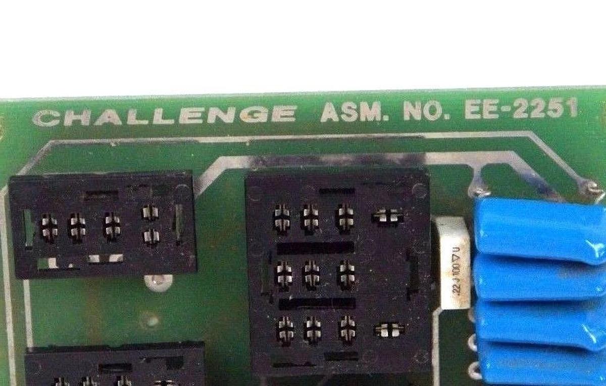 Used THE CHALLENGE MACHINE CO. EE-2251 PC BOARD EE2251