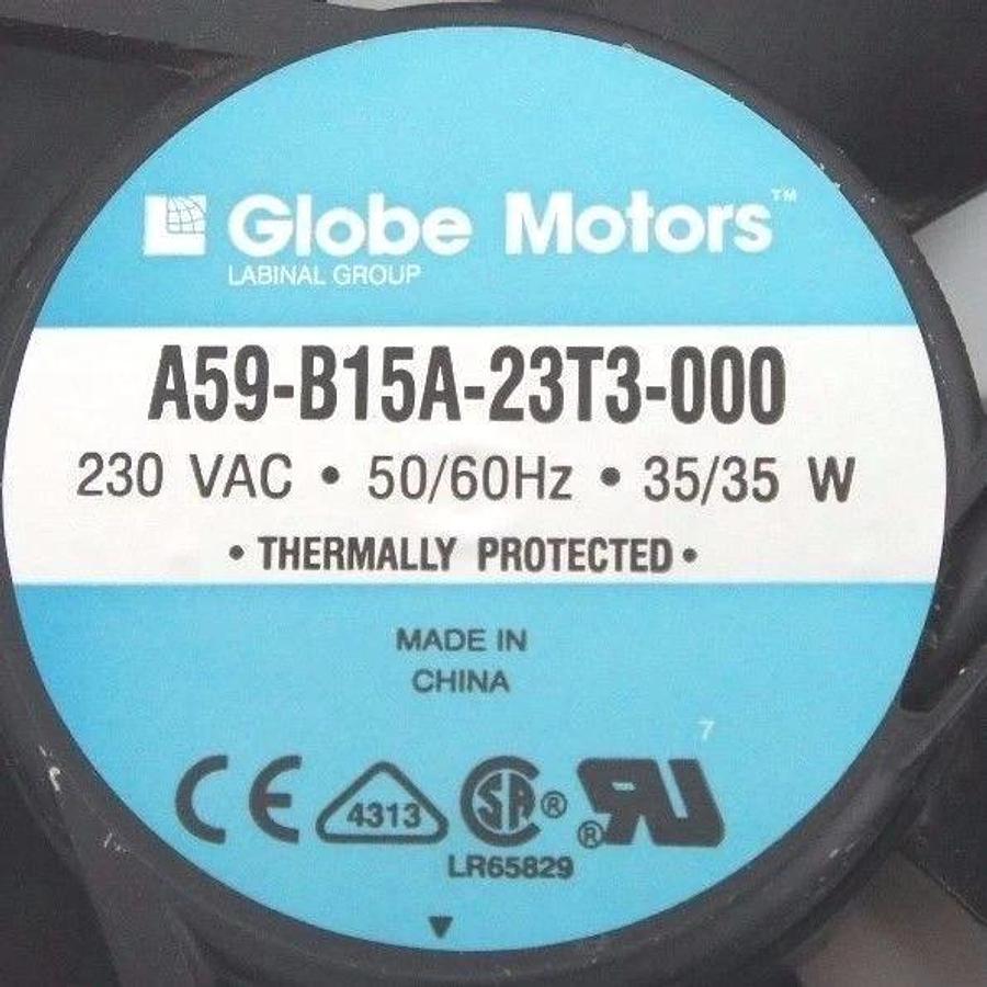 Used GLOBE MOTORS A59-B15A-23T3-000 FAN 230 VAC 35/35W A59B15A23T3000