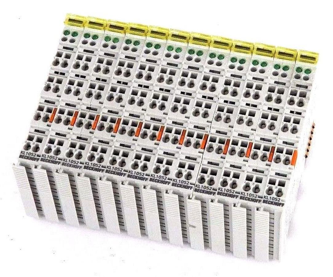 Used LOT OF 12 NEW BECKHOFF KL1052 2-CHANNEL DIGITAL INPUT TERMINAL 24 V DC