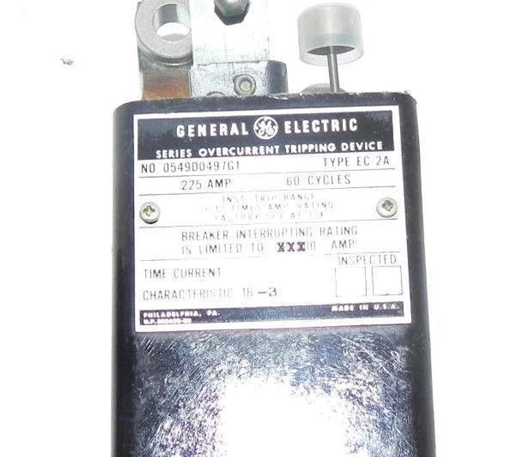 Used GENERAL ELECTRIC 0549D0497G1, TRIPPING DEVICE, EC-2A