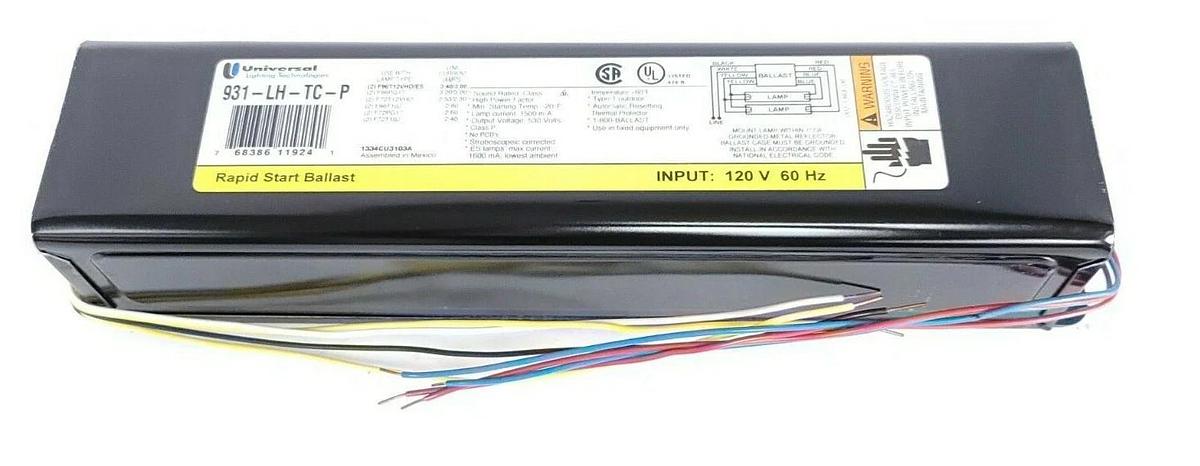 Used NIB UNIVERSAL LIGHTING TECHNOLOGIES 931LHTCP000I MAGNETIC BALLAST 120V 60HZ