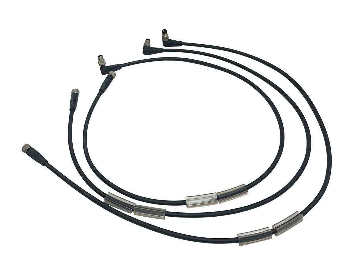 Used 3 BALLUFF BCC M314-M324-30-304-PX0434-006 / BCC02TR CONNECTOR CABLES 4-PIN NSMP