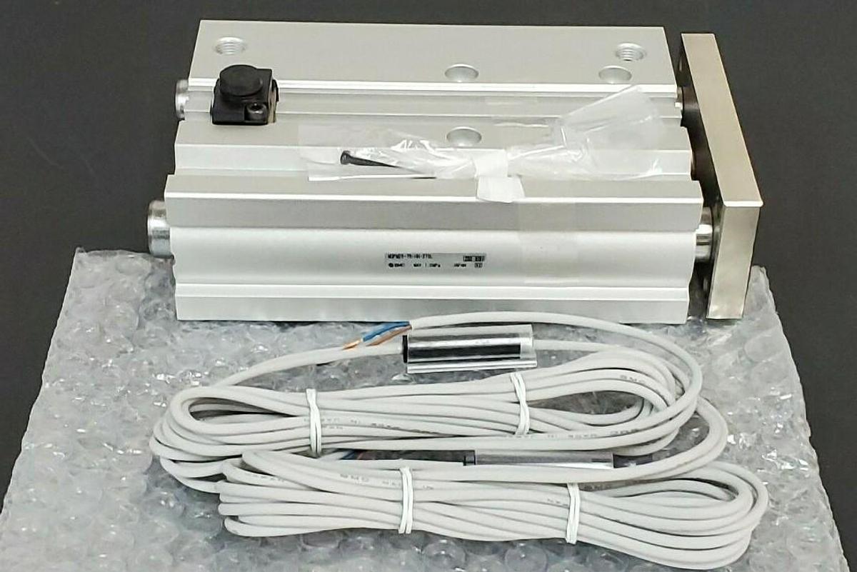 Used NEW SMC MGPM25-75-HN-Z73L COMPACT GUIDE CYLINDER W/ 2 D-Z73 REED SWITCHES