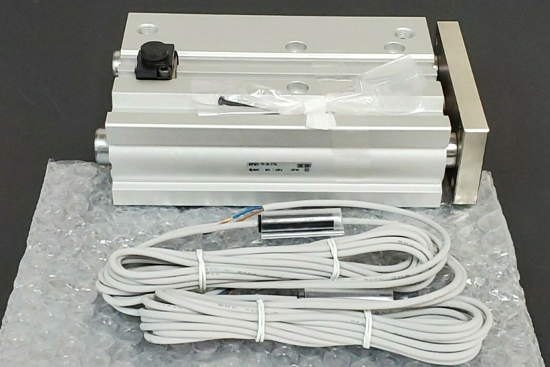 Used NEW SMC MGPM25-75-HN-Z73L COMPACT GUIDE CYLINDER W/ 2 D-Z73 REED SWITCHES