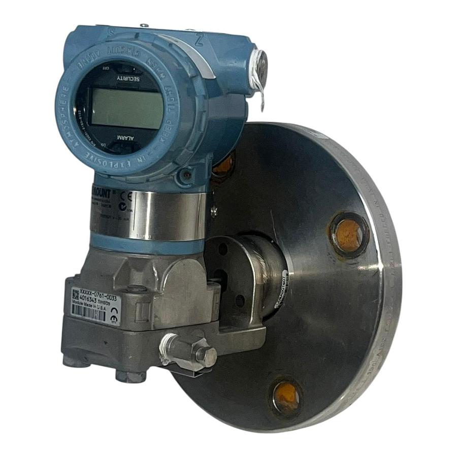 Used Rosemount 3051L3AC0FD22AAE5M5L4 Level Transmitter -  Kerkau 3 Inch 150 RF flange
