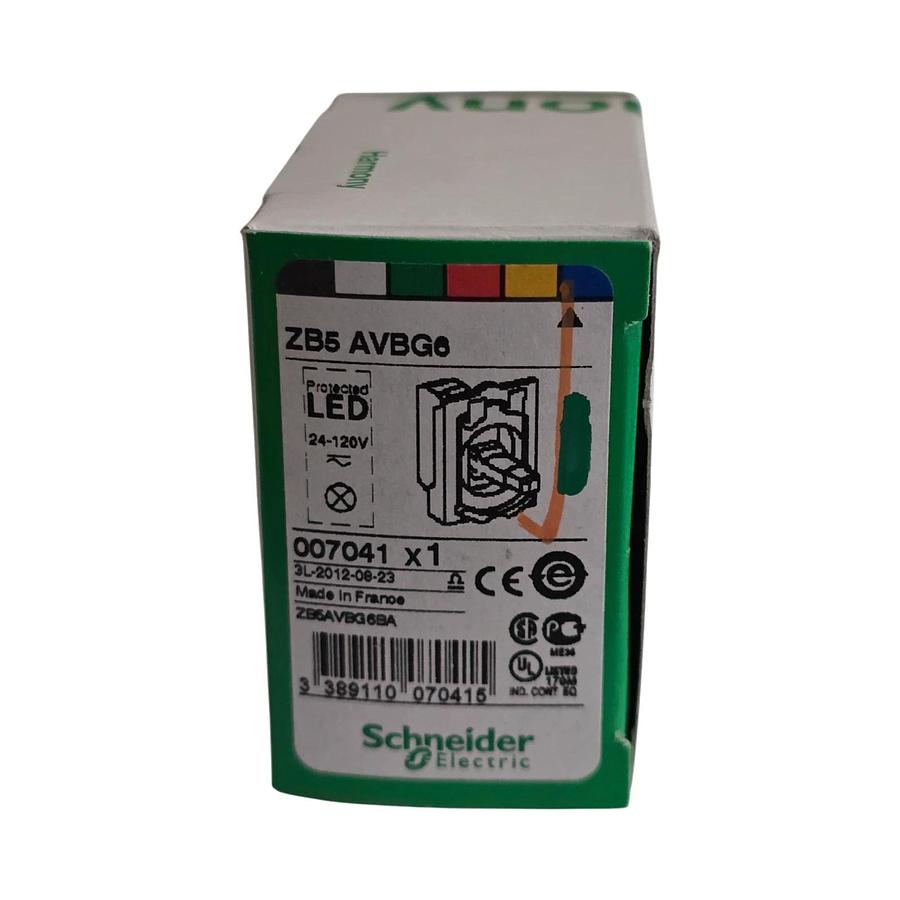 SCHNEIDER ZB5AVBG6 Harmony XB5 ZB5 LIGHT BLOCK ASSEMBLY BLUE LED 24-120V AC/DC