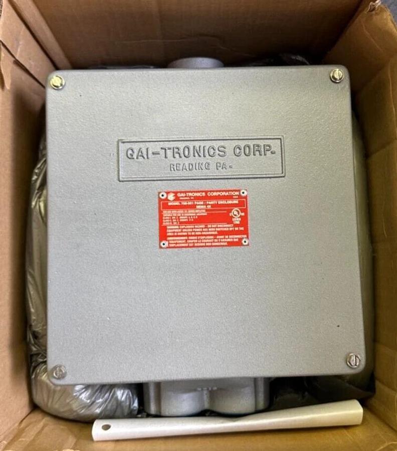 NEW GAI-Tronics 758-001 / 758001 PAGE / PARTY ENCLOSURE NEMA 4X ALUMINUM