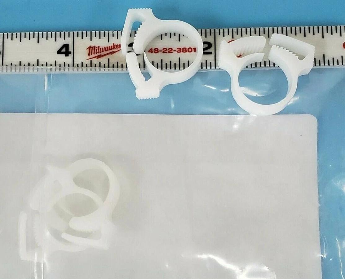 Used LOT OF 4 NEW MILLIPORE 4219403 SNAPPER HOSE CLAMPS