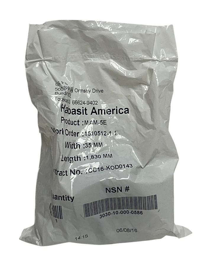 Used 8 HABASIT AMERICA MAM-5E / MAM5E CONVEYOR BELTS W: 35mm L: 1,830mm OEM NSFS