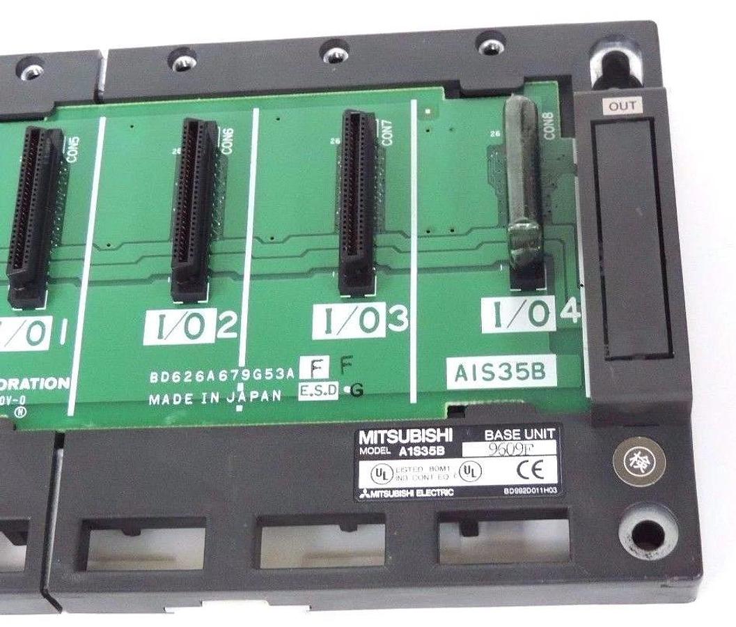 Used MITSUBISHI A1S35B RACK MODULE 5-SLOT