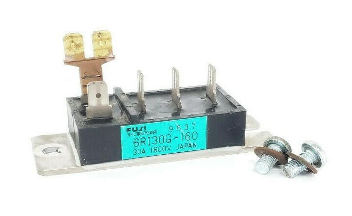 Used FUJI ELECTRIC 6RI30G-160 POWER BLOCK MODULE 30A, 1600V