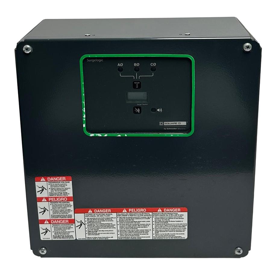 Used SCHNEIDER SQUARE D SSP02EMA12 Surgelogic PROTECTIVE DEVICE SERIES 002 120V NSMP