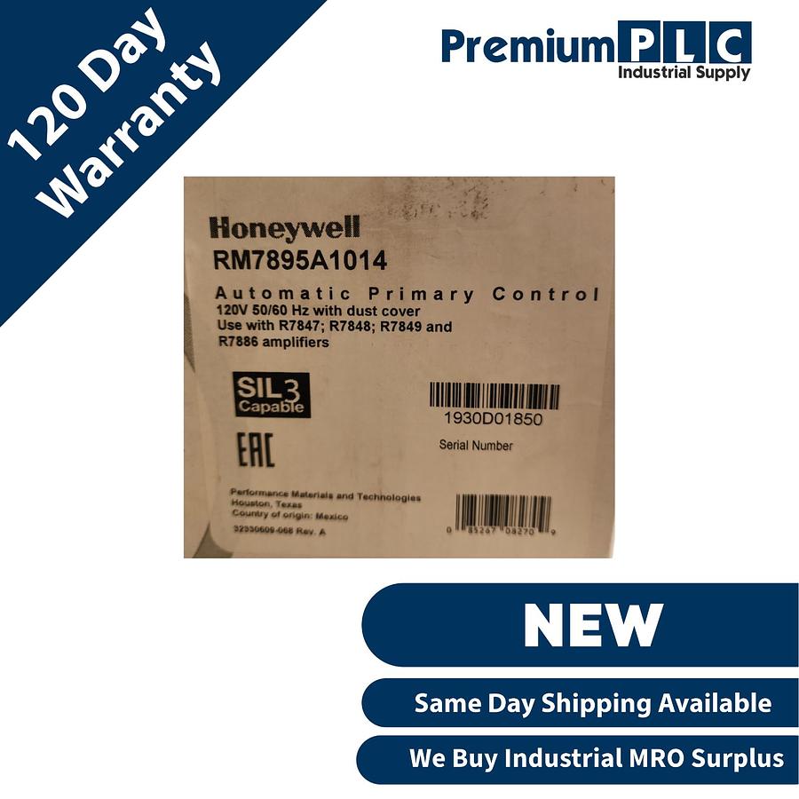 Used NEW HONEYWELL RM7895A1014 AUTOMATIC PRIMARY BURNER CONTROL RM7895 A 1014