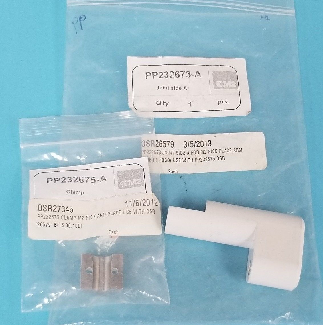 Used NEW M2 PP232673-A JOINT SIDE A W/ PP232675-A CLAMP
