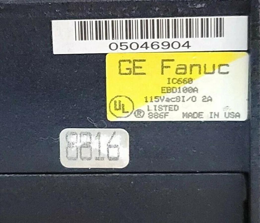 Used GE FANUC IC660EBD100A I/O MODULE GENIUS 8CIRCUIT 2AMP 115VAC