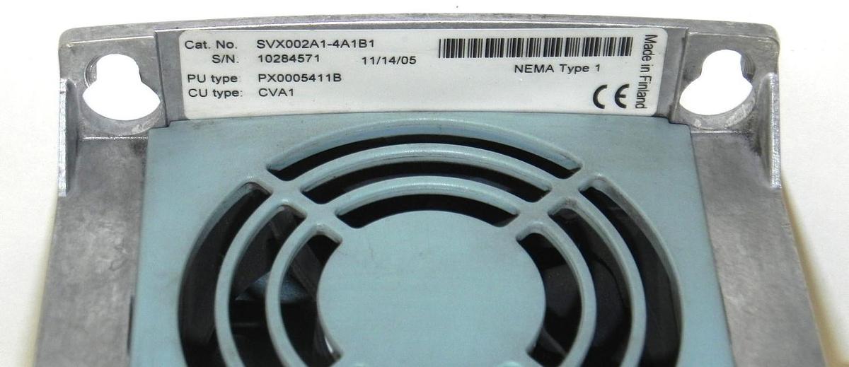 Used CUTLER-HAMMER SVX002A1-4A1B1 DRIVE MOD. ID: 10284572 POWER UNIT: PX0005411B