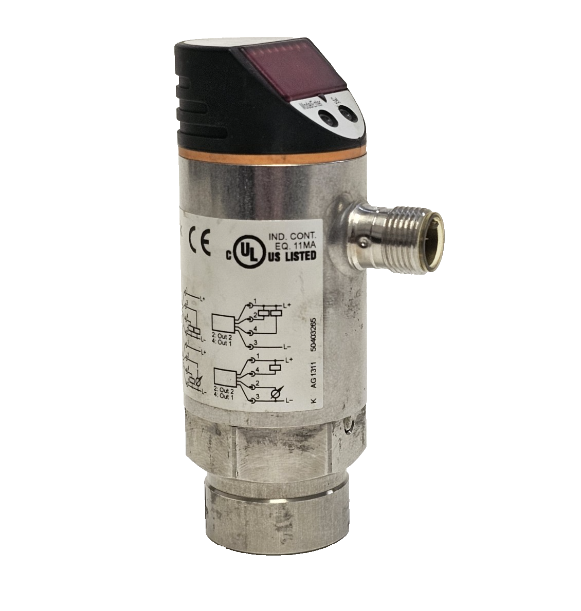 Used IFM PN2209 PRESSURE SENSOR -14.5 TO 14.5 PSI IO-LINK 4-20 MA